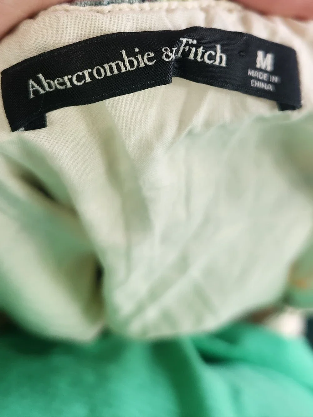 Abercrombie Premium Linen Strapless Babydoll Maxi Dress Veggie Print Medium
